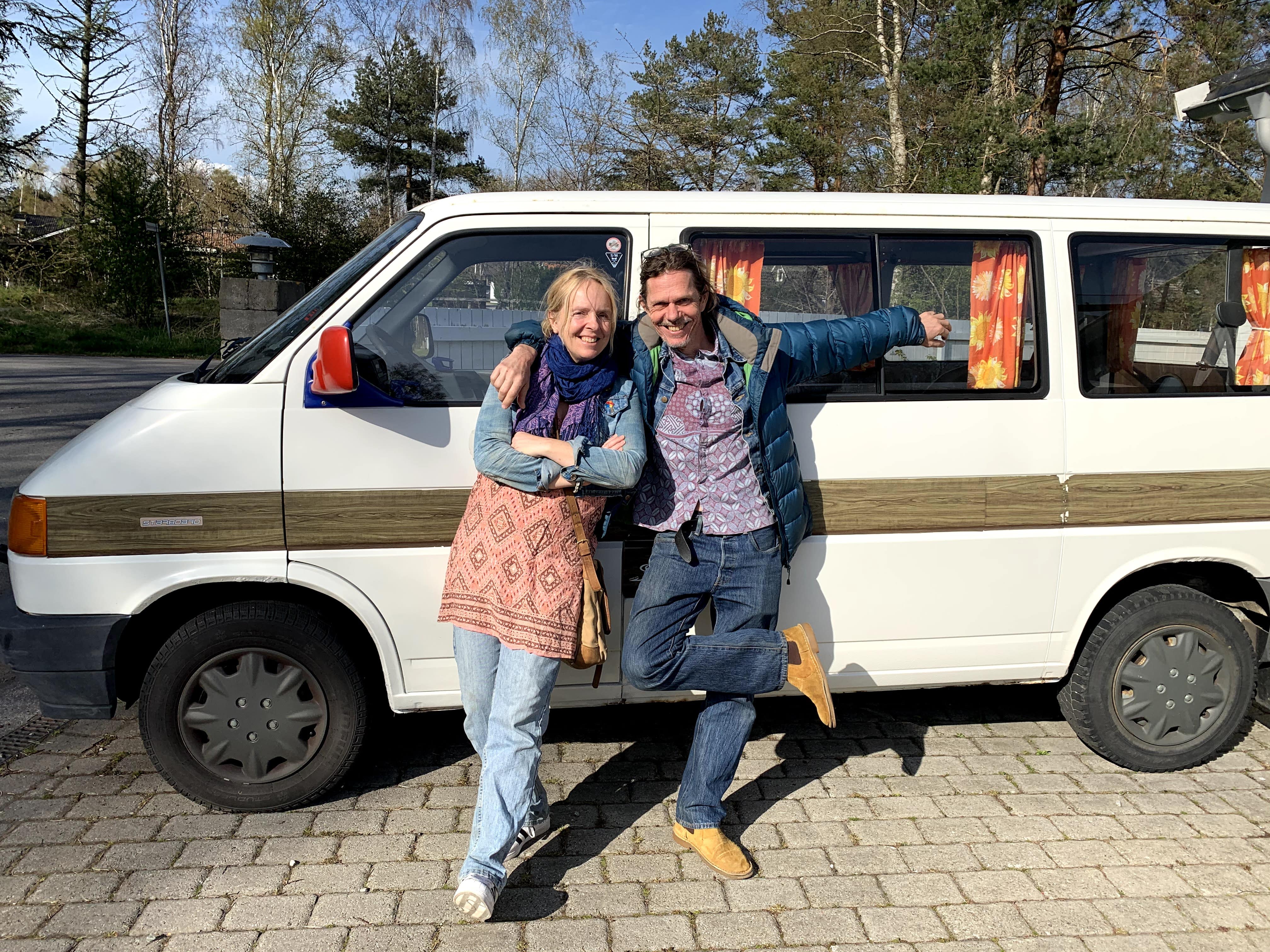 Our 1994 VW Caravelle 'Scooby' parked in Swedish nature